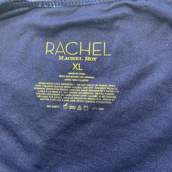 NEW Rachel Roy Strappy Bikini Bottom in Blue Zebra - Picture 4 of 8